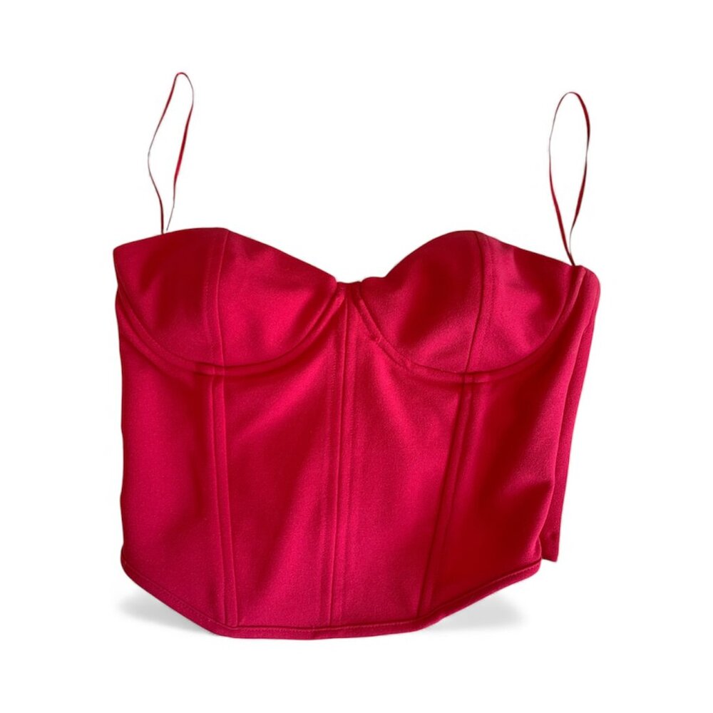 Zara cropped corset top